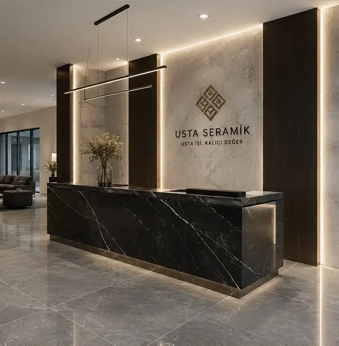 Premium seramik ve mimari iç mekân uygulaması